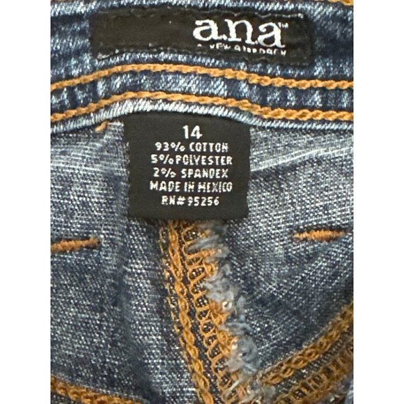 A.N.A. A New Approach Mojave Wash Cotton Polyester Spandex Blend Denim Knee Leng - Picture 5 of 8